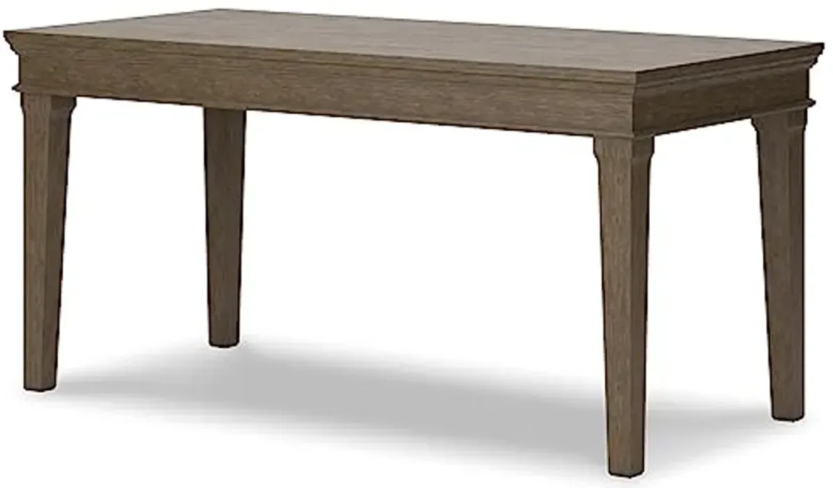 Ashley Furniture Signature Design by Ashley Janismore Traditional Home Office 63 inch Desk in Weathered Gray