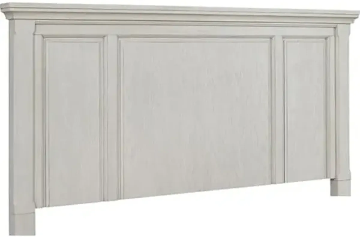 Signature Design by Ashley Robbinsdale Farmhouse Panel Headboard ONLY, Queen, Whitewash