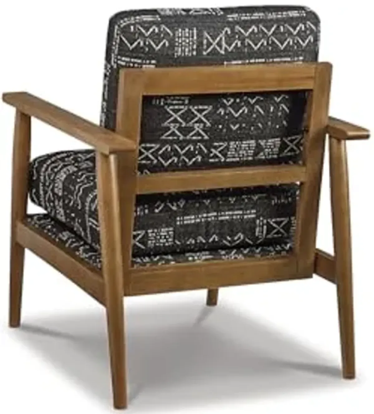 Signature Design by Ashley Bevyn Mid-Century Modern Upholstered Accent Chair, Printed Black