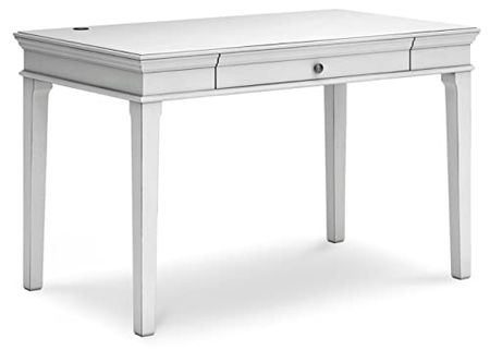 Signature Design by Ashley Kanwyn Home Office Small Leg Desk, 48" W x 28" D x 30" H, White