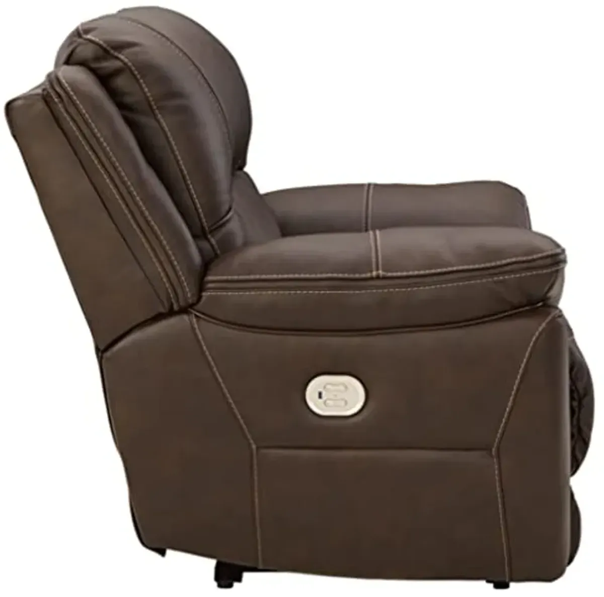 Signature Design by Ashley Dunleith Zero Wall Recliner with Power Headrest, Brown