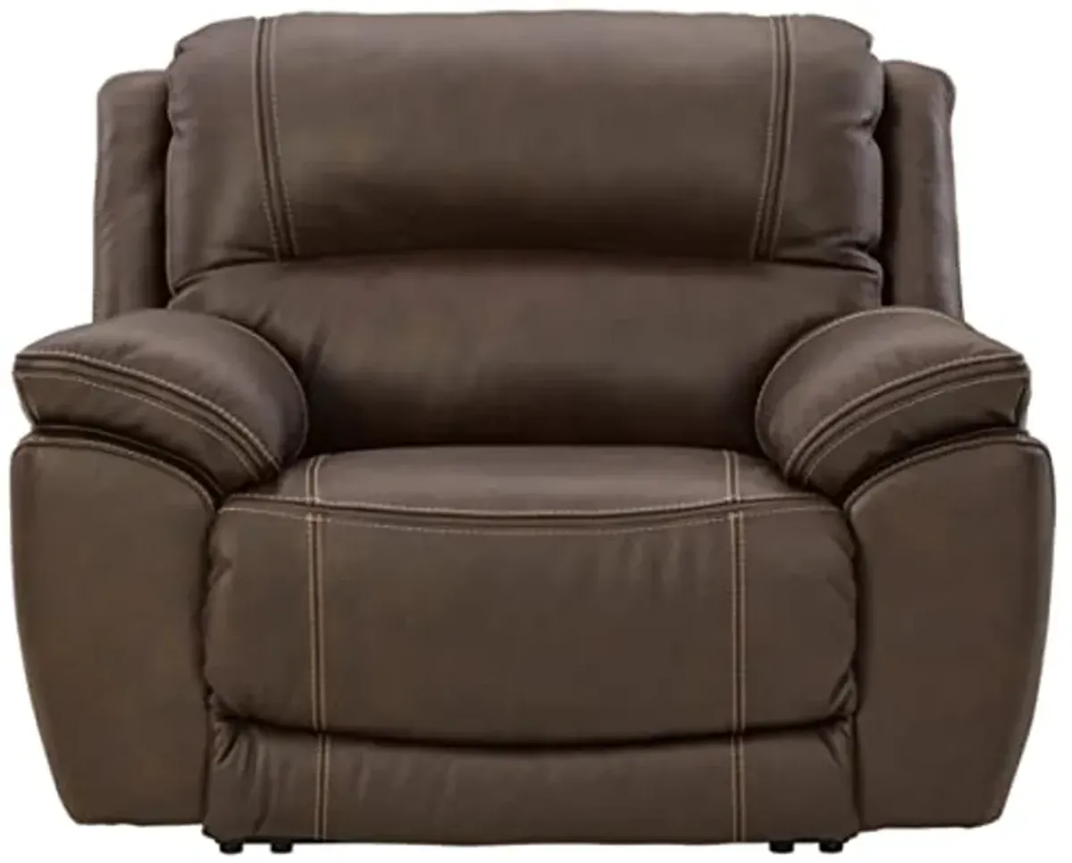 Signature Design by Ashley Dunleith Zero Wall Recliner with Power Headrest, Brown