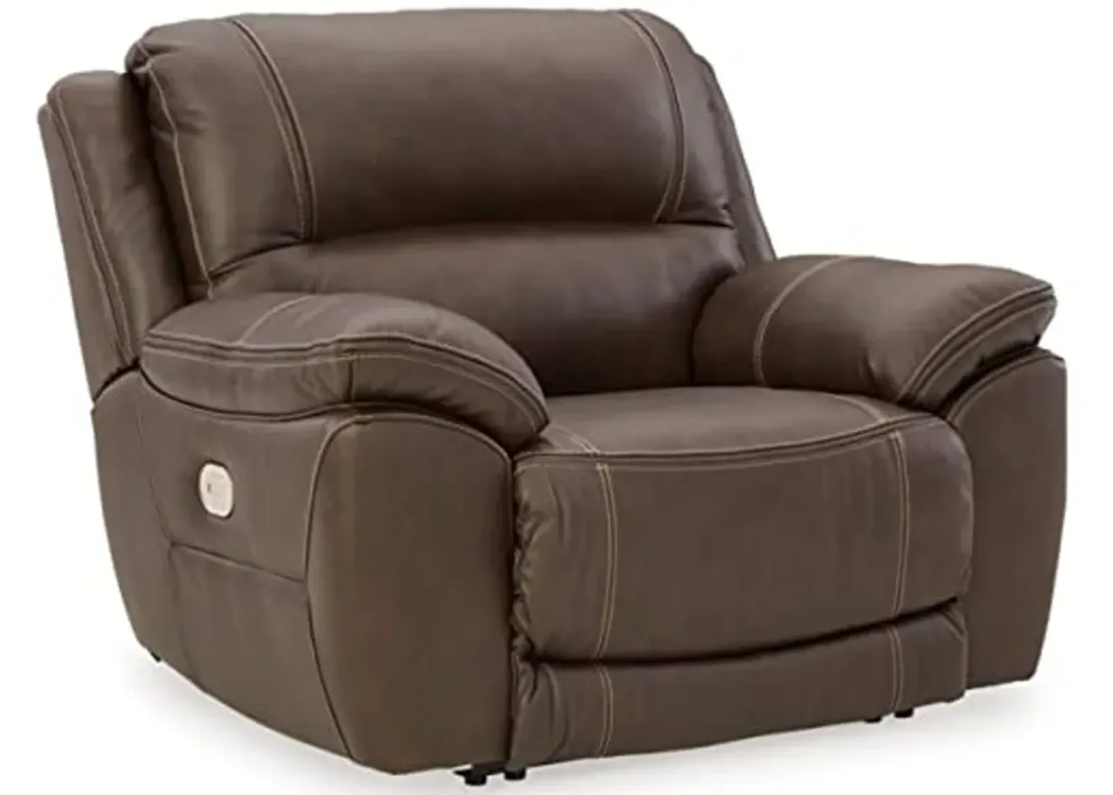 Signature Design by Ashley Dunleith Zero Wall Recliner with Power Headrest, Brown