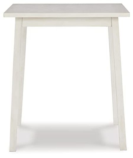 Signature Design by Ashley Stuven Farmhouse Square Counter Height Table, White