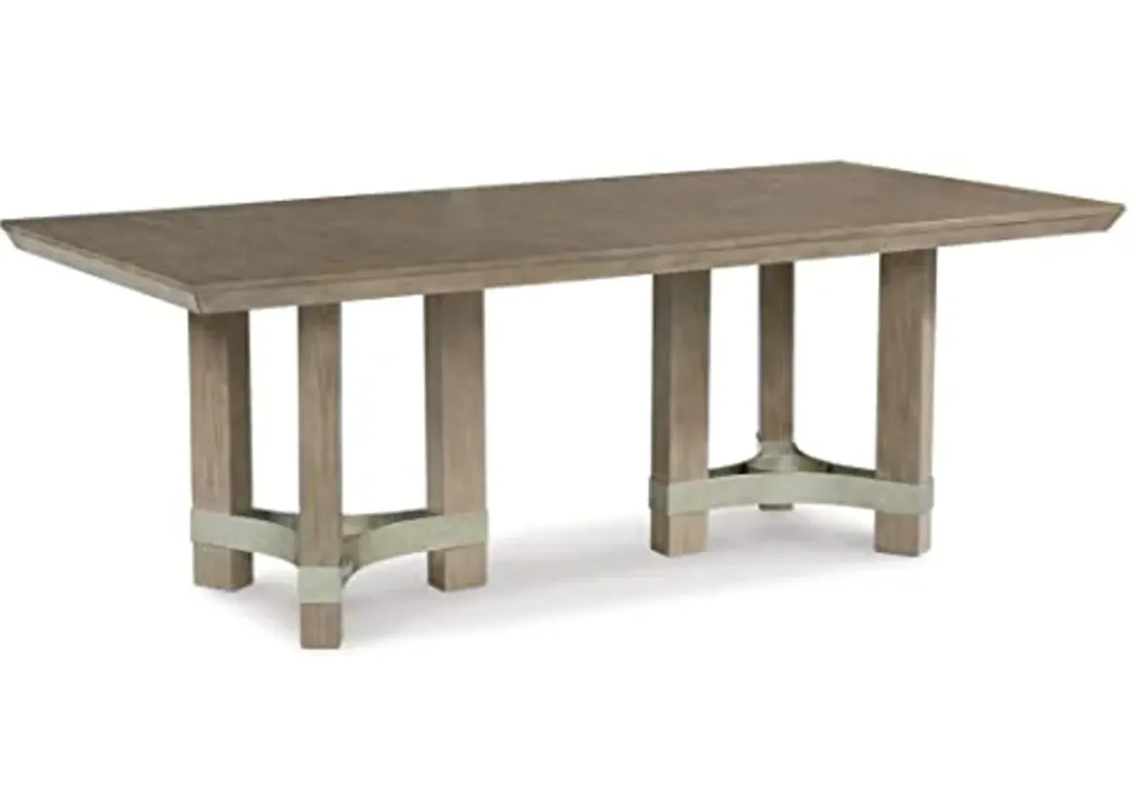 Signature Design by Ashley Chrestner Contemporary Rectangular Dining Room Table, Brown Finish