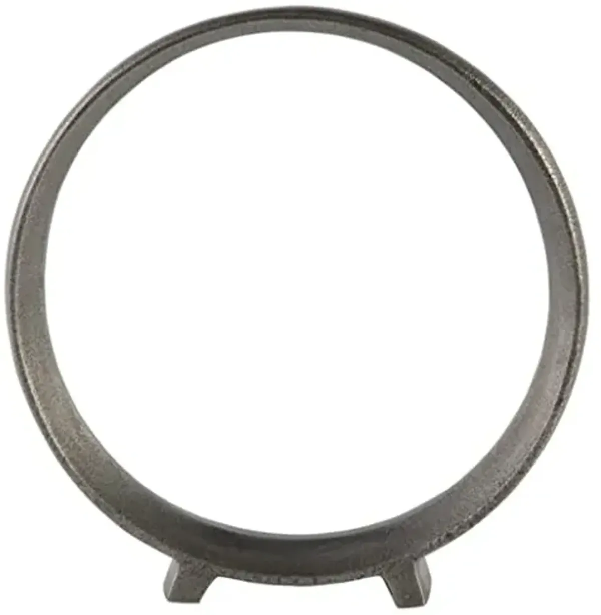 Signature Design by Ashley Ryandale Round Metal Sculpture, Antique Pewter Finish