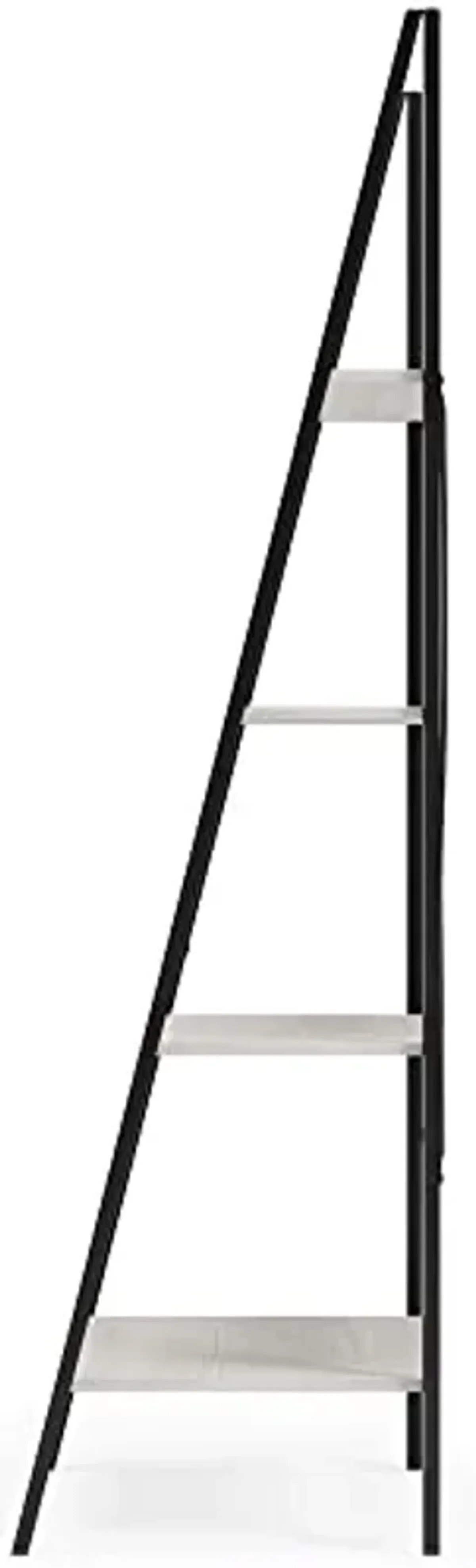 Signature Design by Ashley Bayflynn Contemporary 4 Shelf Bookcase, White & Black