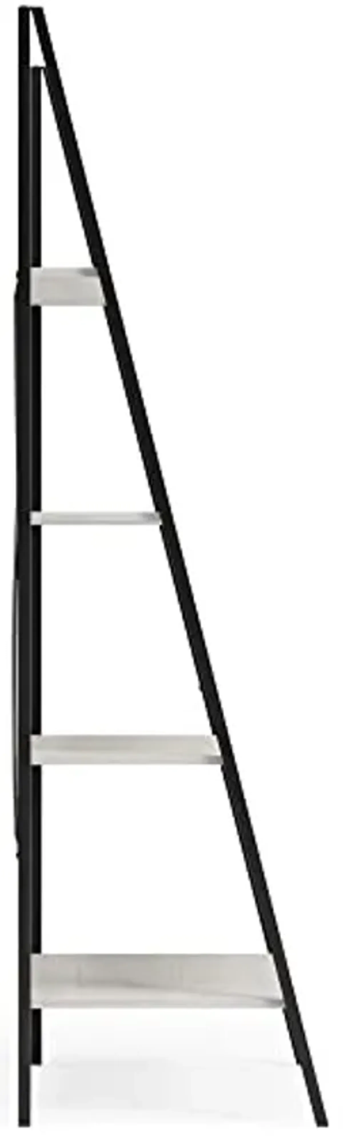 Signature Design by Ashley Bayflynn Contemporary 4 Shelf Bookcase, White & Black