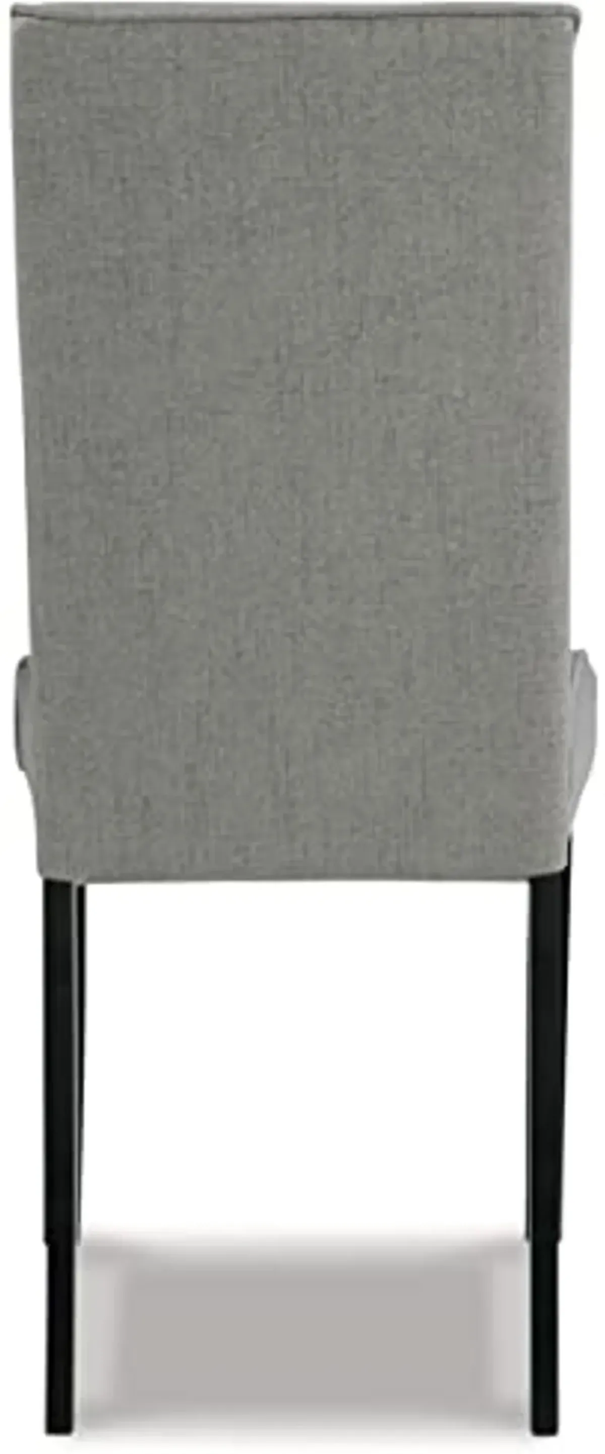 Signature Design by Ashley Kimonte Upholstered 19" Parsons Dining Chair, 2 Count, Dark Gray