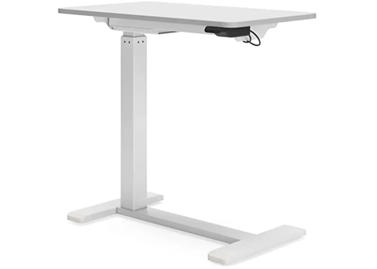 Signature Design by Ashley Lynxtyn Adjustable Height Side Desk, Beige