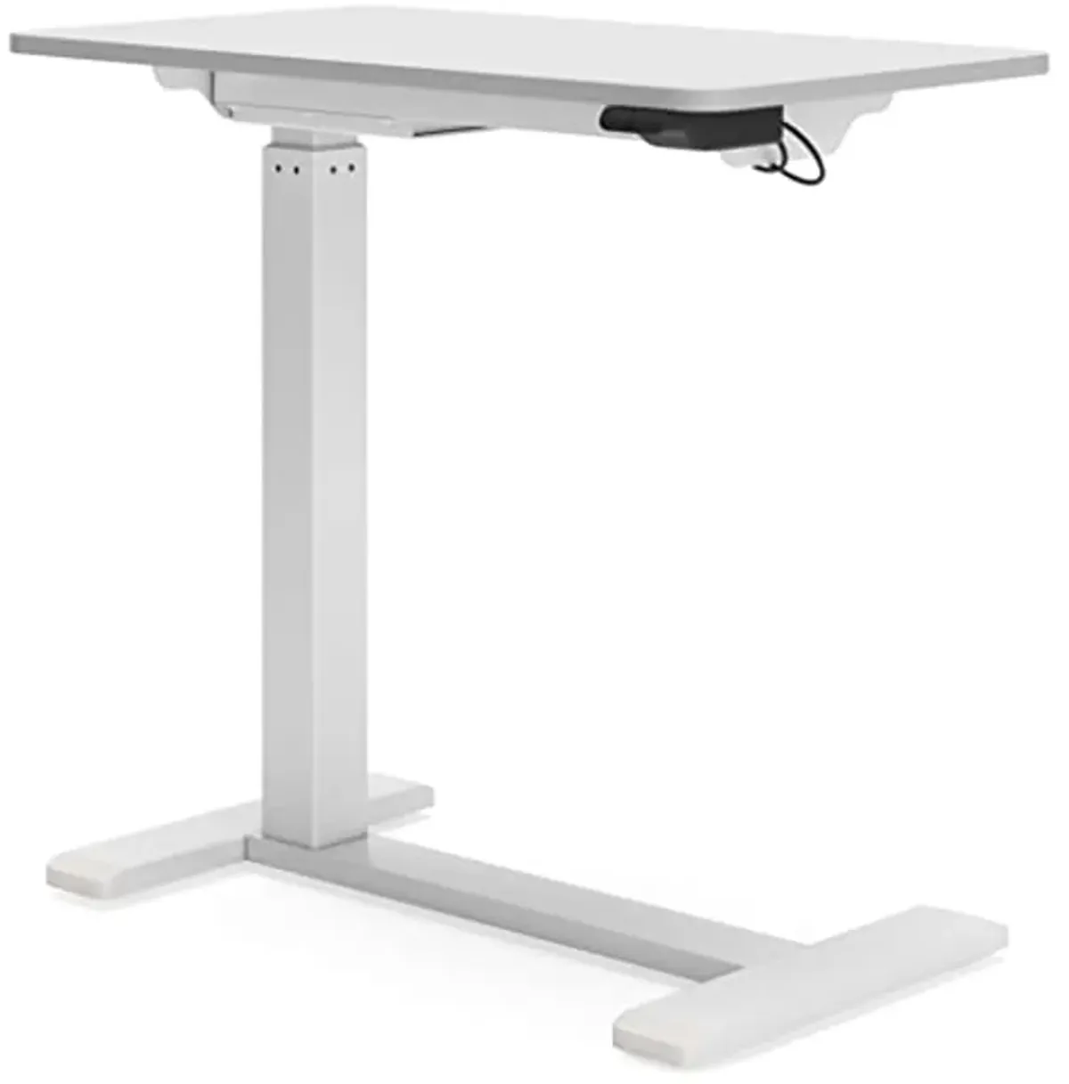 Signature Design by Ashley Lynxtyn Adjustable Height Side Desk, Beige