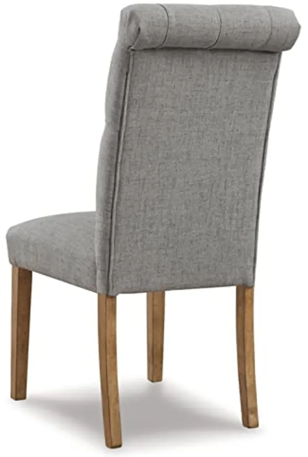 Signature Design by Ashley Harvina French Country 19" Tufted Upholstered Dining Chair, 2 Count, Gray