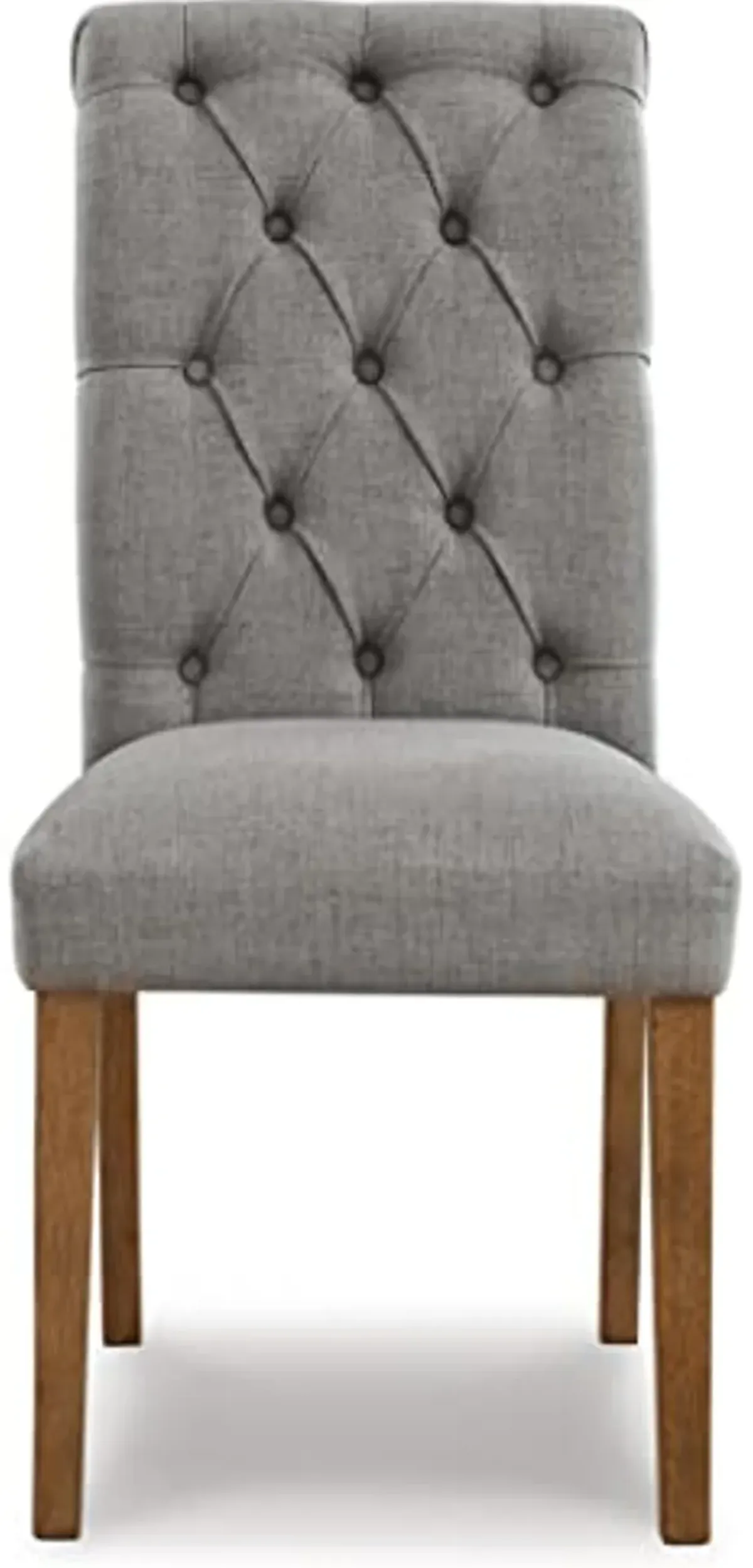 Signature Design by Ashley Harvina French Country 19" Tufted Upholstered Dining Chair, 2 Count, Gray