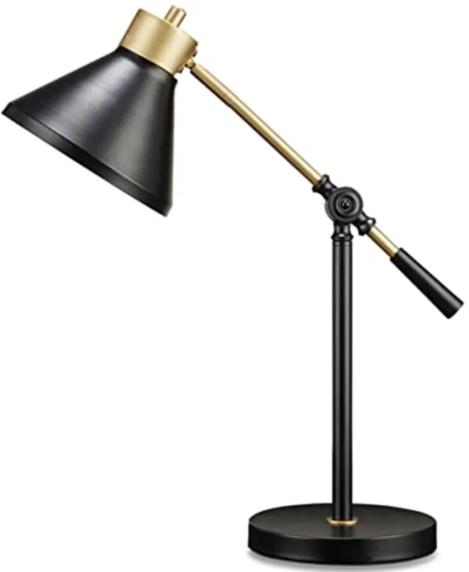 Signature Design by Ashley Garville 19" Modern Metal Adjustable Desk Lamp, Black & Gold