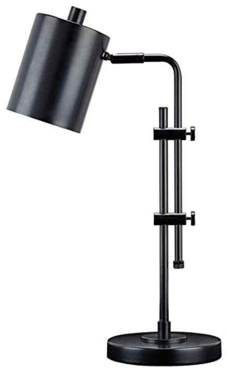 Signature Design by Ashley Baronvale 23" Contemporary Metal Adjustable Desk Lamp, Black