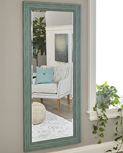 Signature Design by Ashley Jacee 70 in Full Length Floor Mirror, Antique Teal