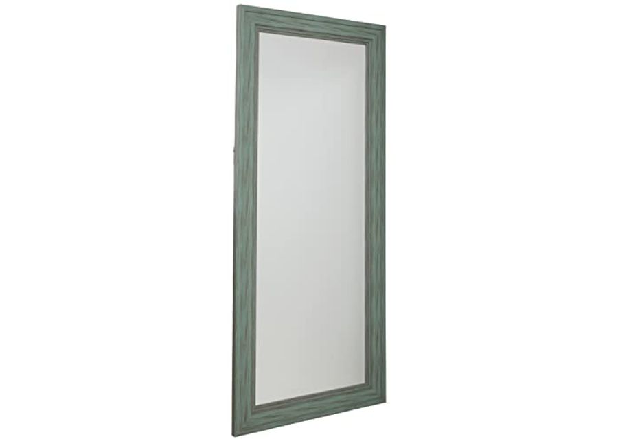 Signature Design by Ashley Jacee 70 in Full Length Floor Mirror, Antique Teal