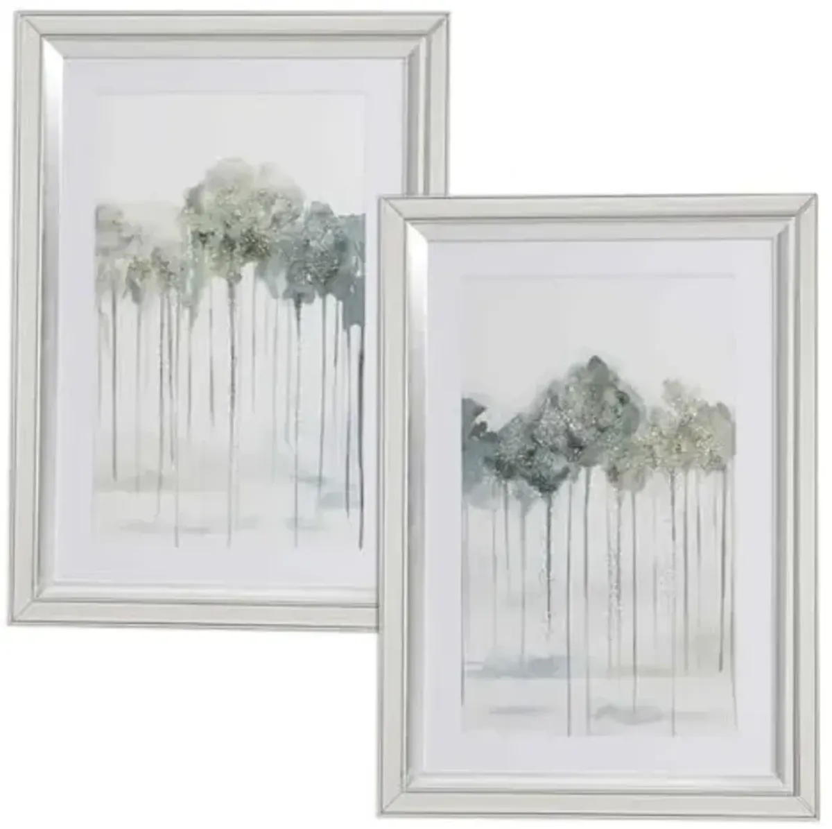 Wayborn Glowing Modern Grays Clouds Framed Wall Art