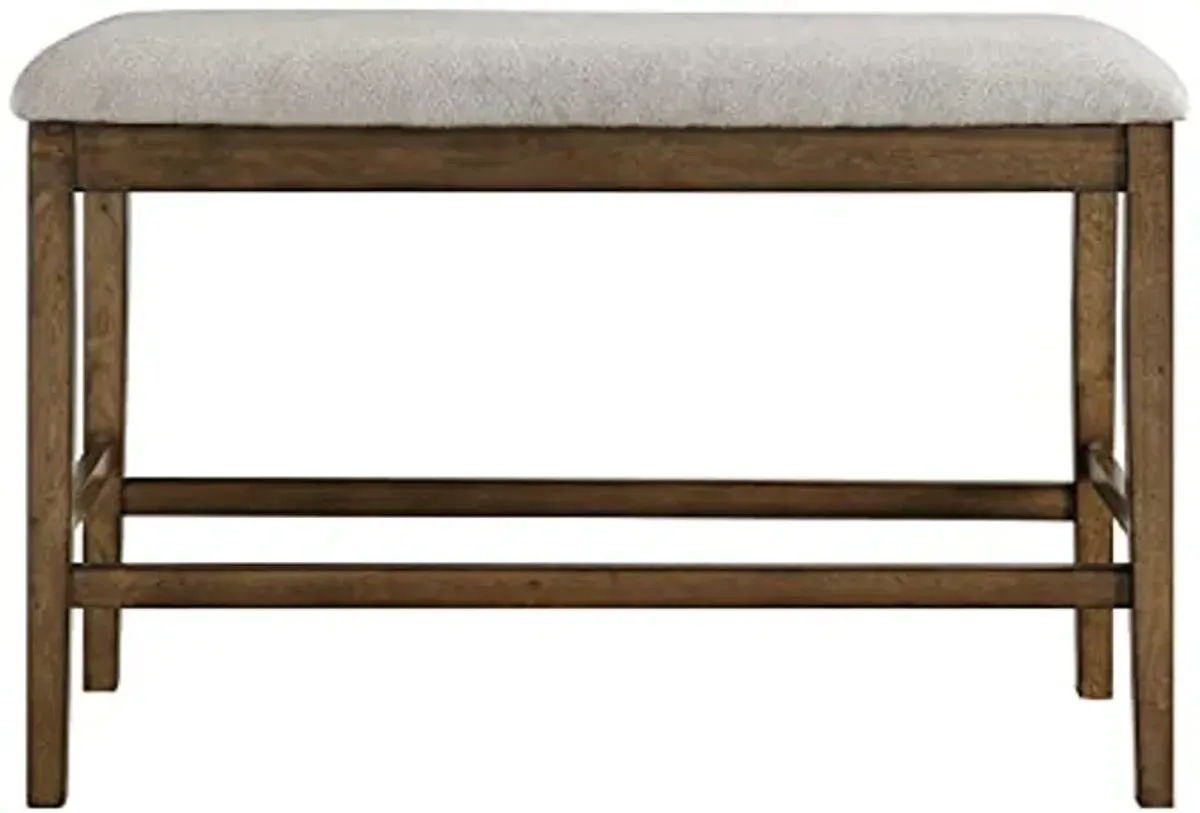 Lexicon Attis Counter Height Bench, Light Oak