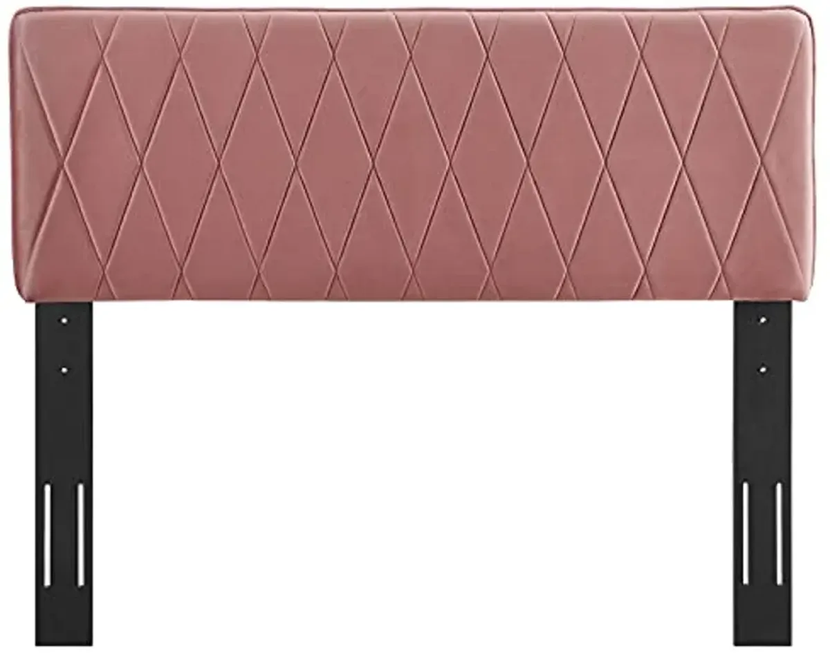 Modway Leila Performance Velvet Full/Queen Headboard in Dusty Rose