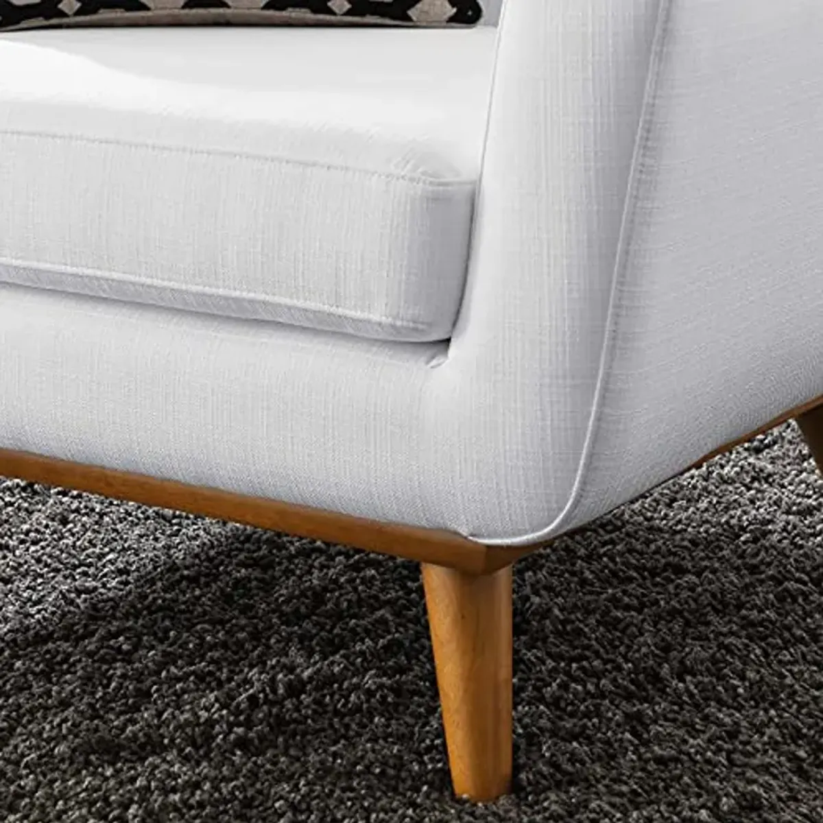 Modway Engage Upholstered Fabric Armchair, White