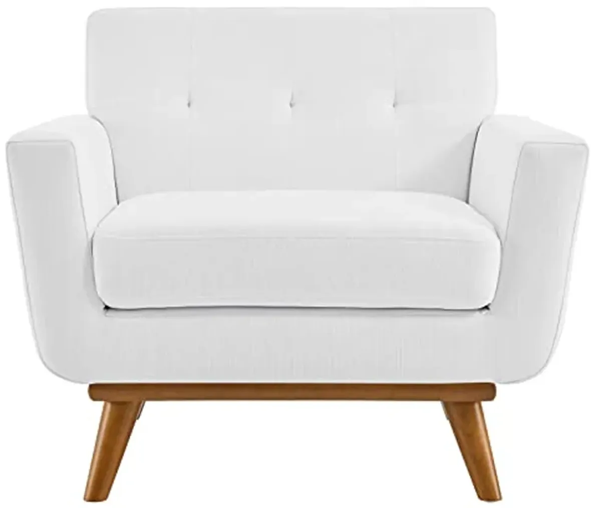 Modway Engage Upholstered Fabric Armchair, White