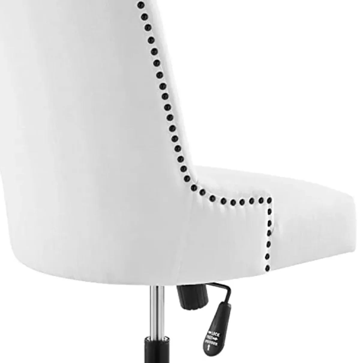 Modway Empower Channel Tufted Fabric Office Chair, Black White