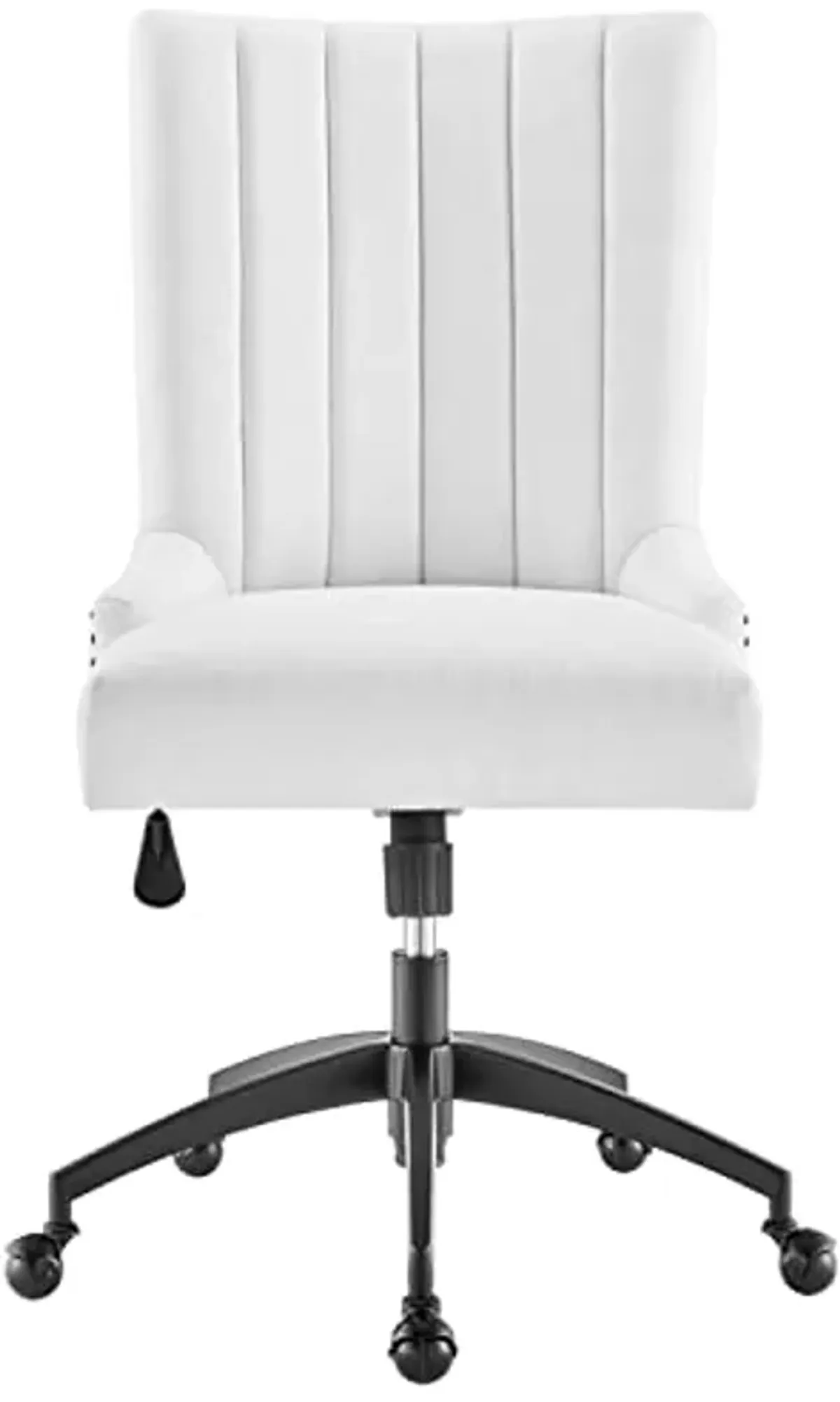 Modway Empower Channel Tufted Fabric Office Chair, Black White