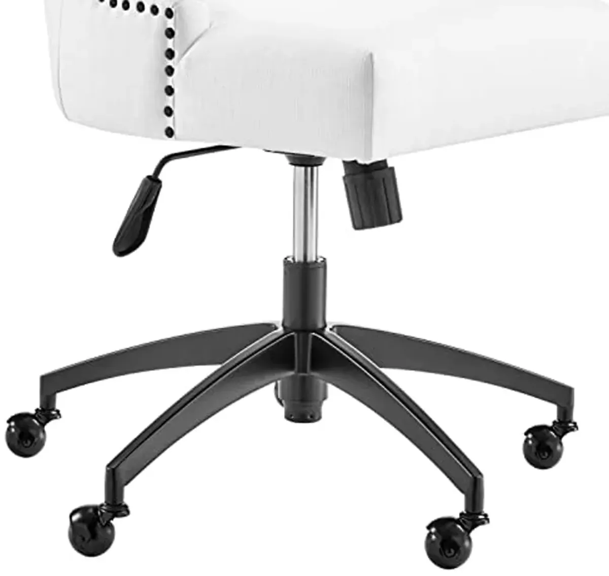 Modway Empower Channel Tufted Fabric Office Chair, Black White