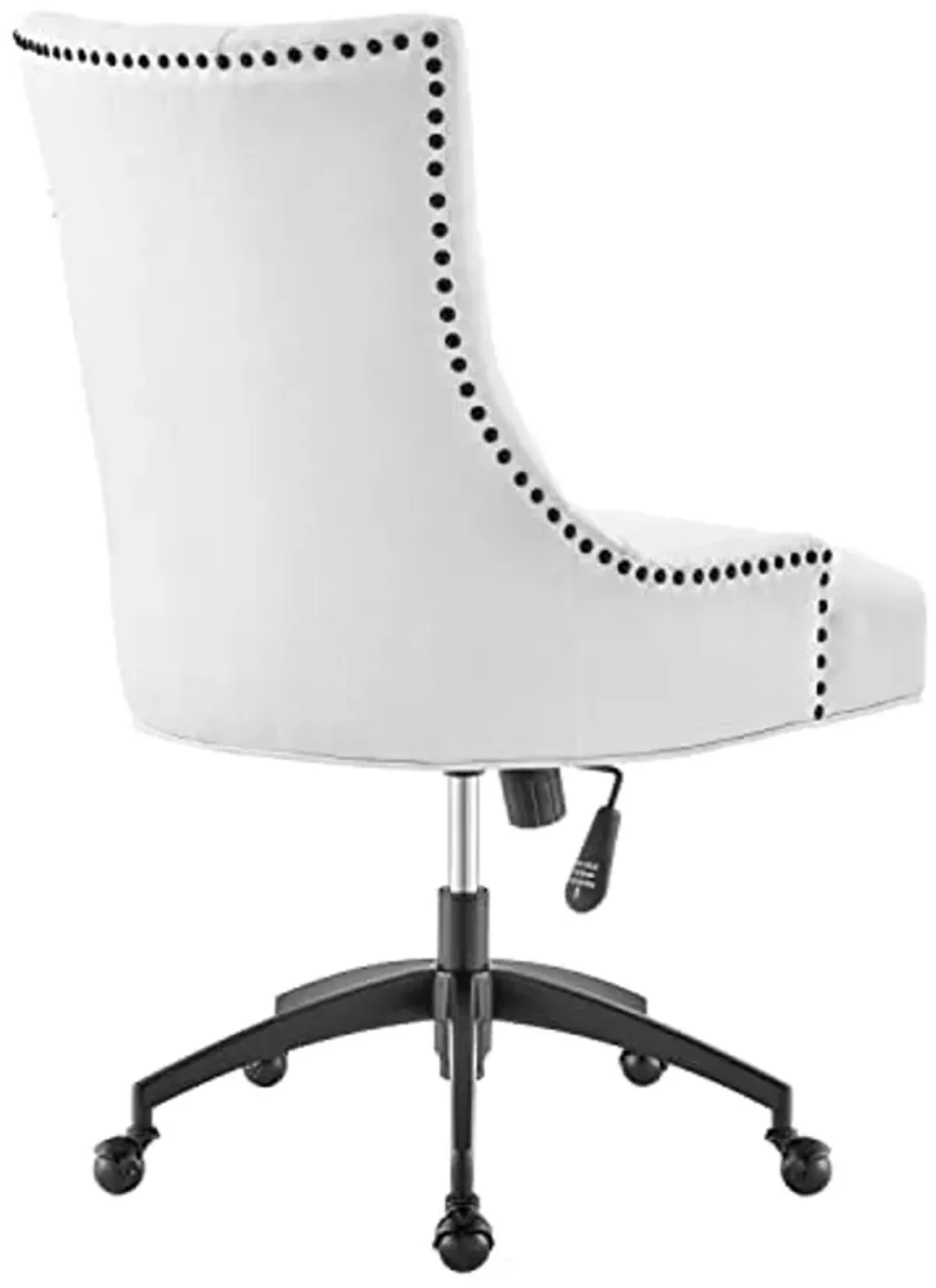 Modway Regent Tufted Fabric Swivel Office Chair, Black White