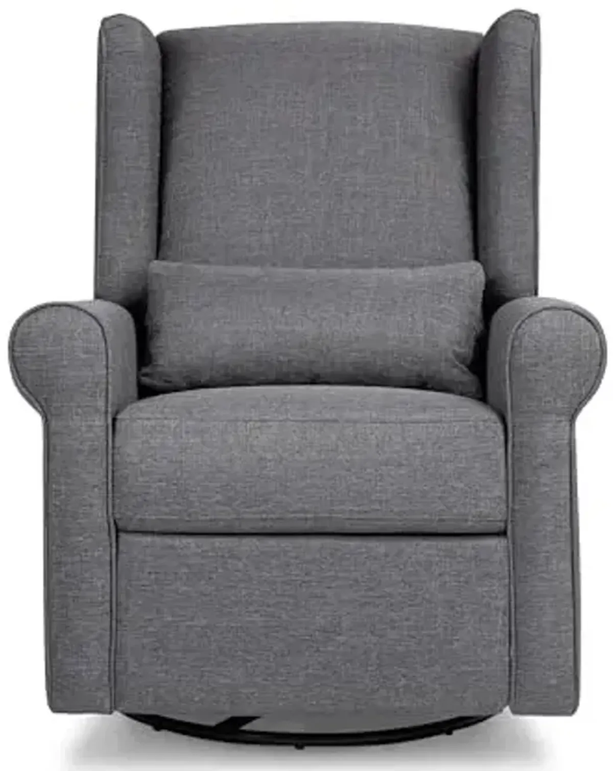 Davinci Hayden Recliner and Swivel Glider in Shadow Grey, Greenguard Gold & CertiPUR-US Certified