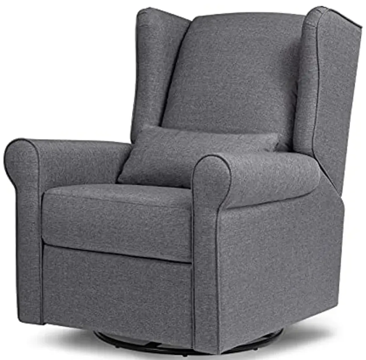 DaVinci Hayden Recliner and Swivel Glider in Shadow Grey, Greenguard Gold & CertiPUR-US Certified