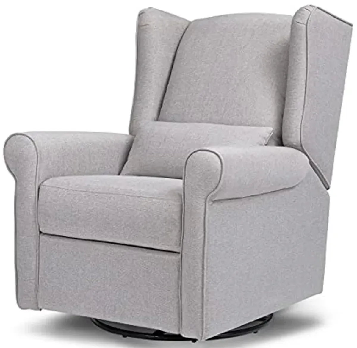 DaVinci Hayden Recliner and Swivel Glider in Misty Grey, Greenguard Gold & CertiPUR-US Certified