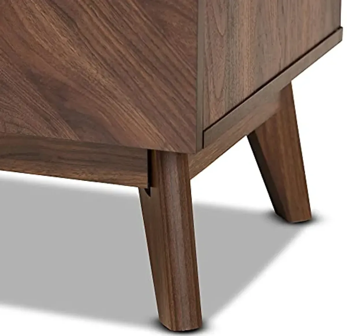 Baxton Studio Hartman Nightstands, Walnut Brown