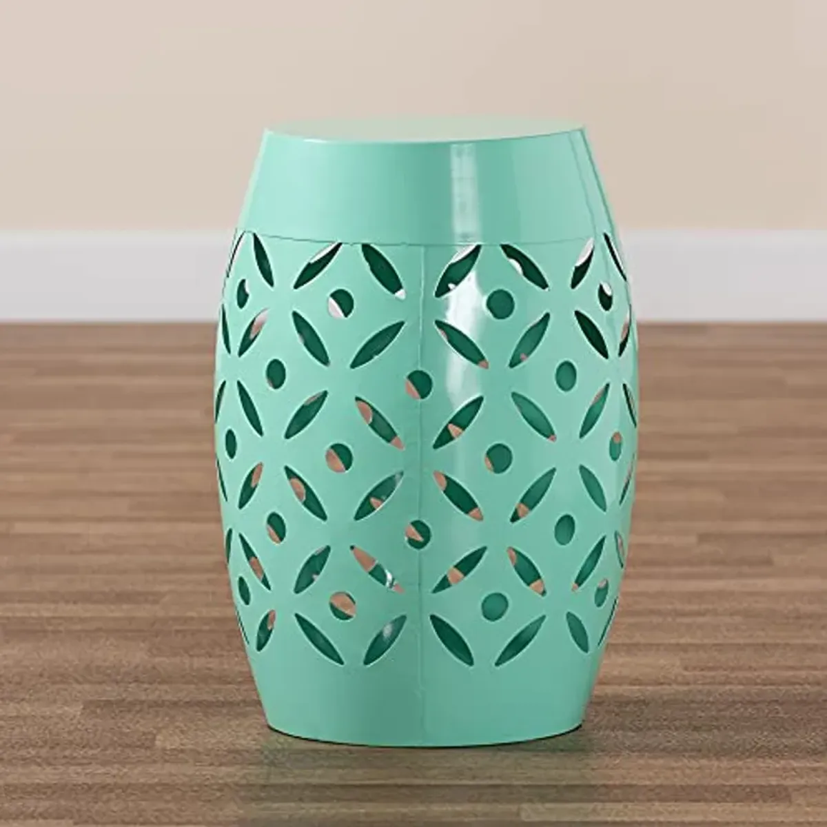 Baxton Studio Hallie Outdoor Side Tables, Aqua