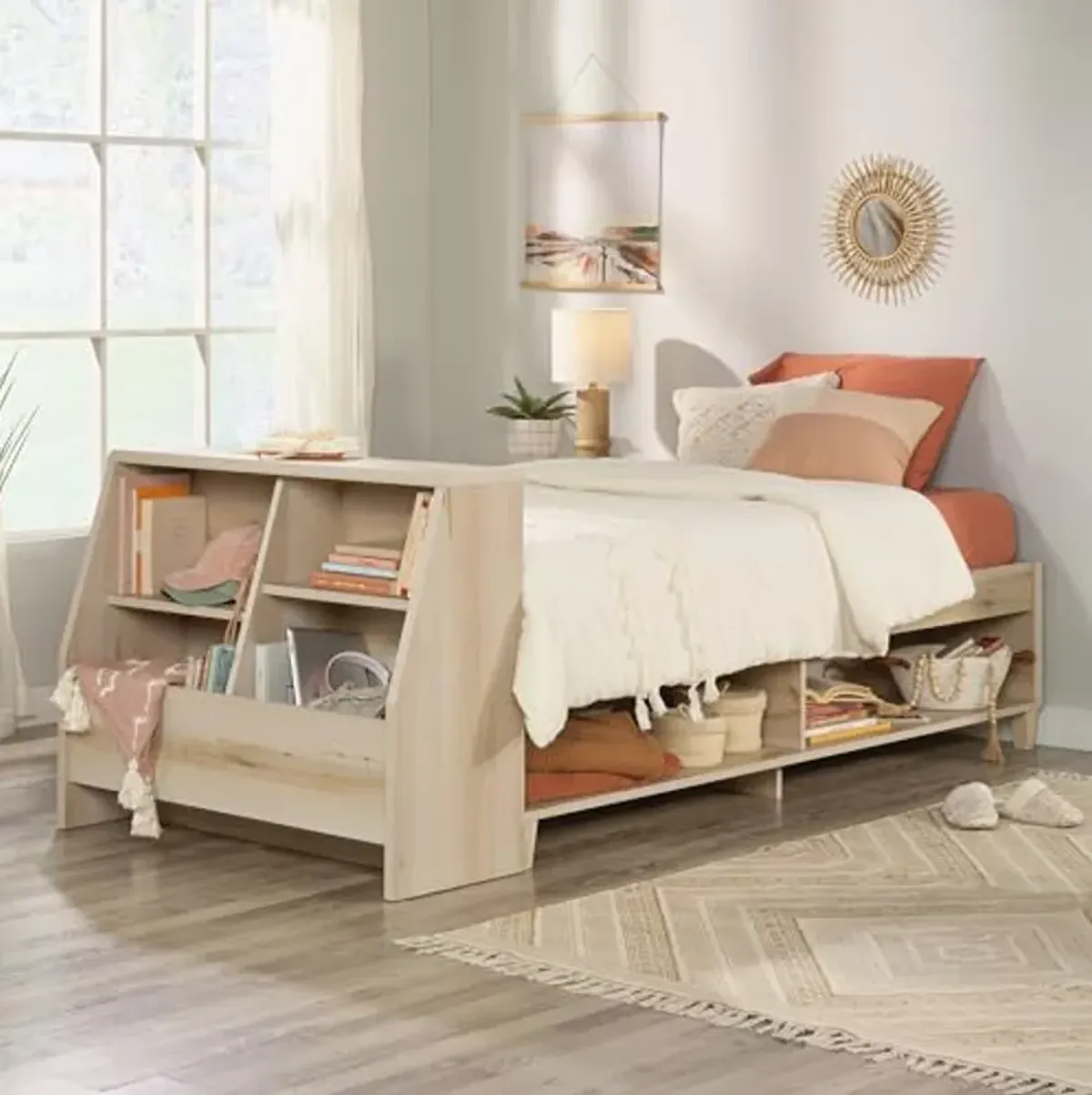 Sauder Willow Place Twin Daybed W/slats, Pacific Maple Finish