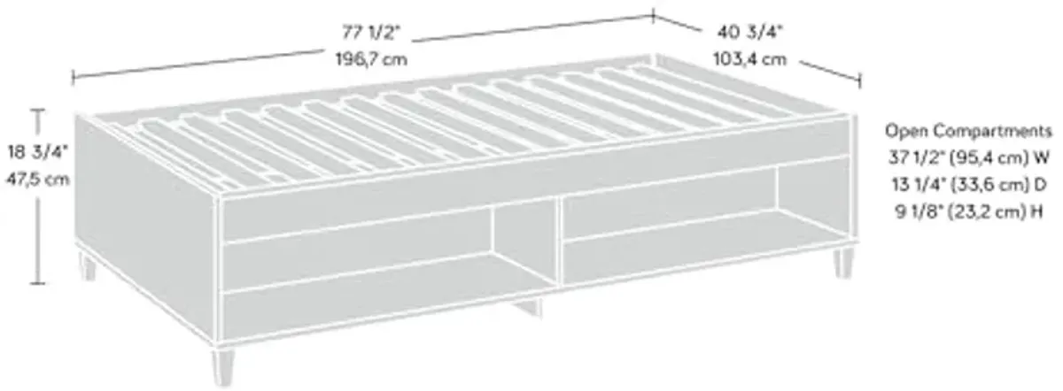 Sauder Willow Place Twin Daybed W/slats, Pacific Maple Finish