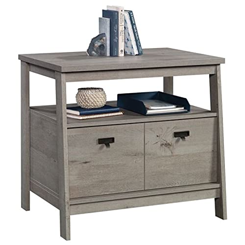Sauder Trestle 1Drawer Lateral Filing in Mystic Oak, Mystic