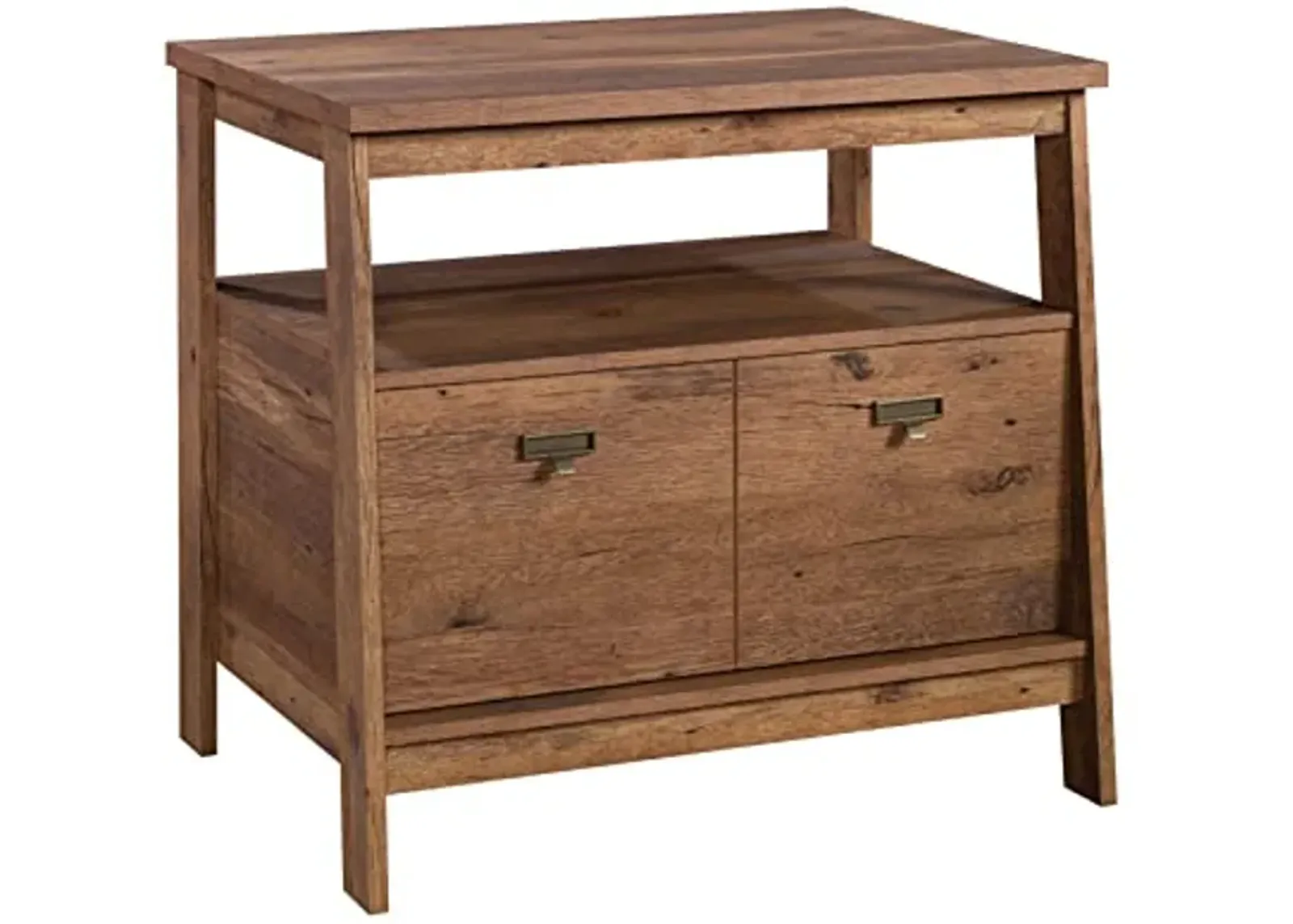 Sauder Trestle Lateral File, Vintage Oak Finish