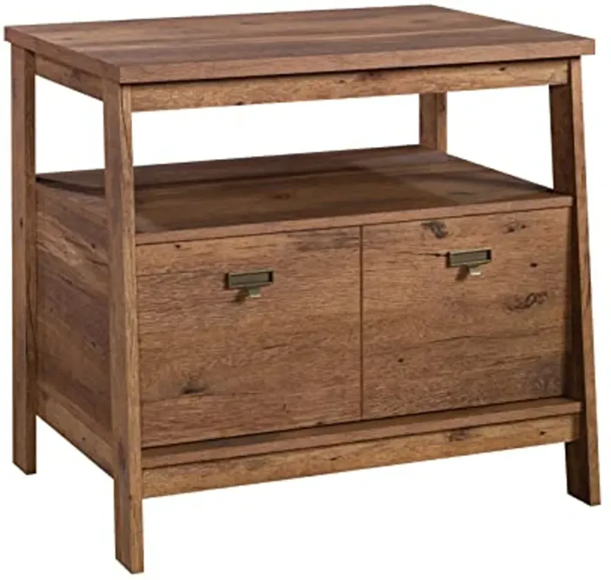 Sauder Trestle Lateral File, Vintage Oak Finish