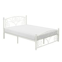 Lexicon Willow Metal Platform Bed, Full, White