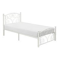 Lexicon Willow Metal Platform Bed, Twin, White