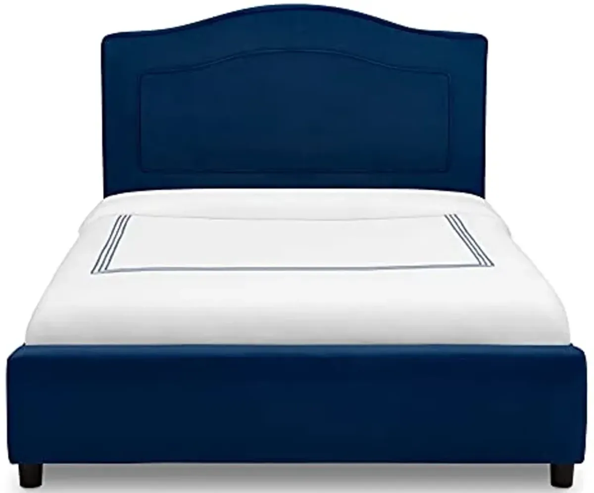 Delta Children Upholstered Twin Bed, Navy Blue