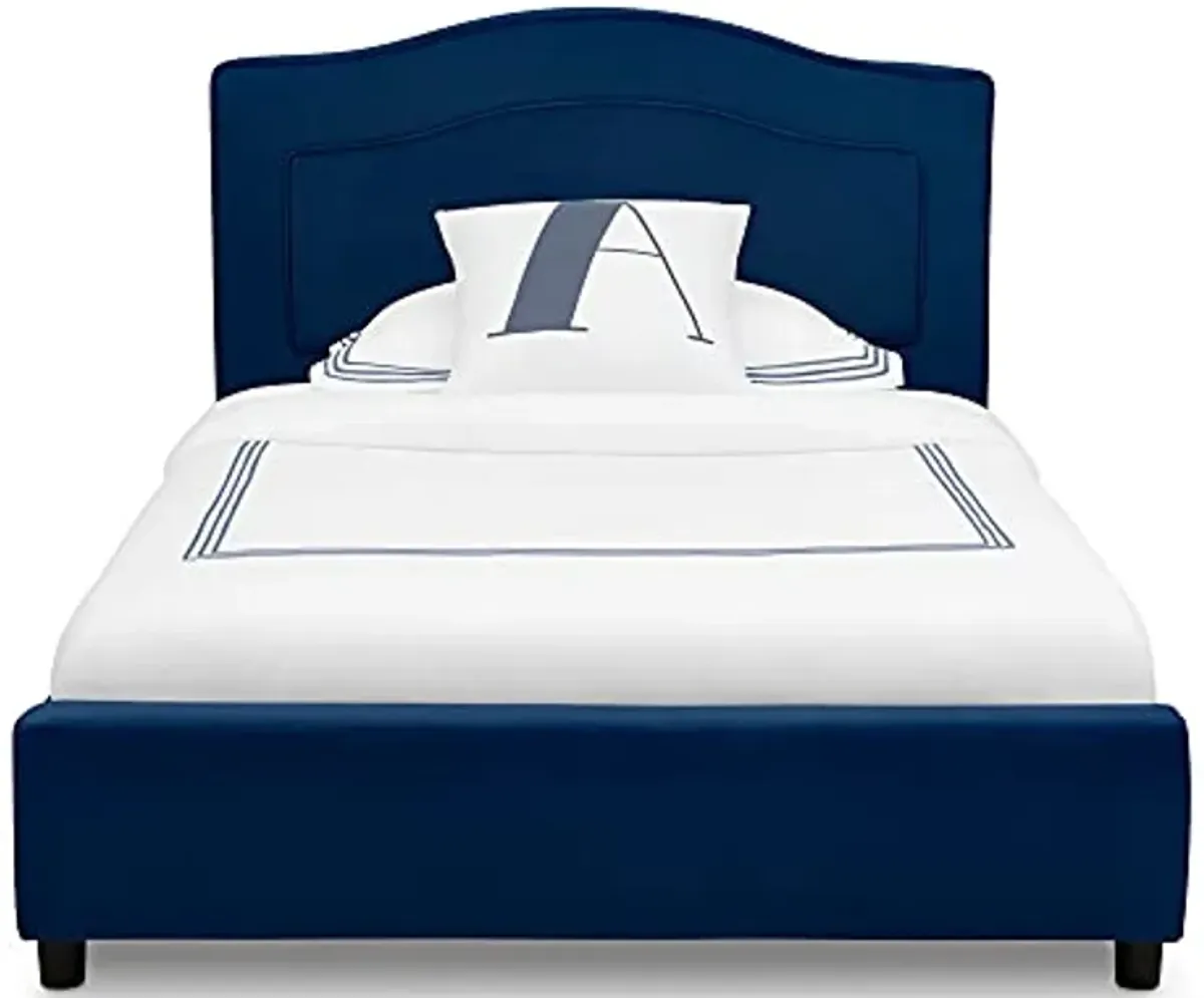 Delta Children Upholstered Twin Bed, Navy Blue