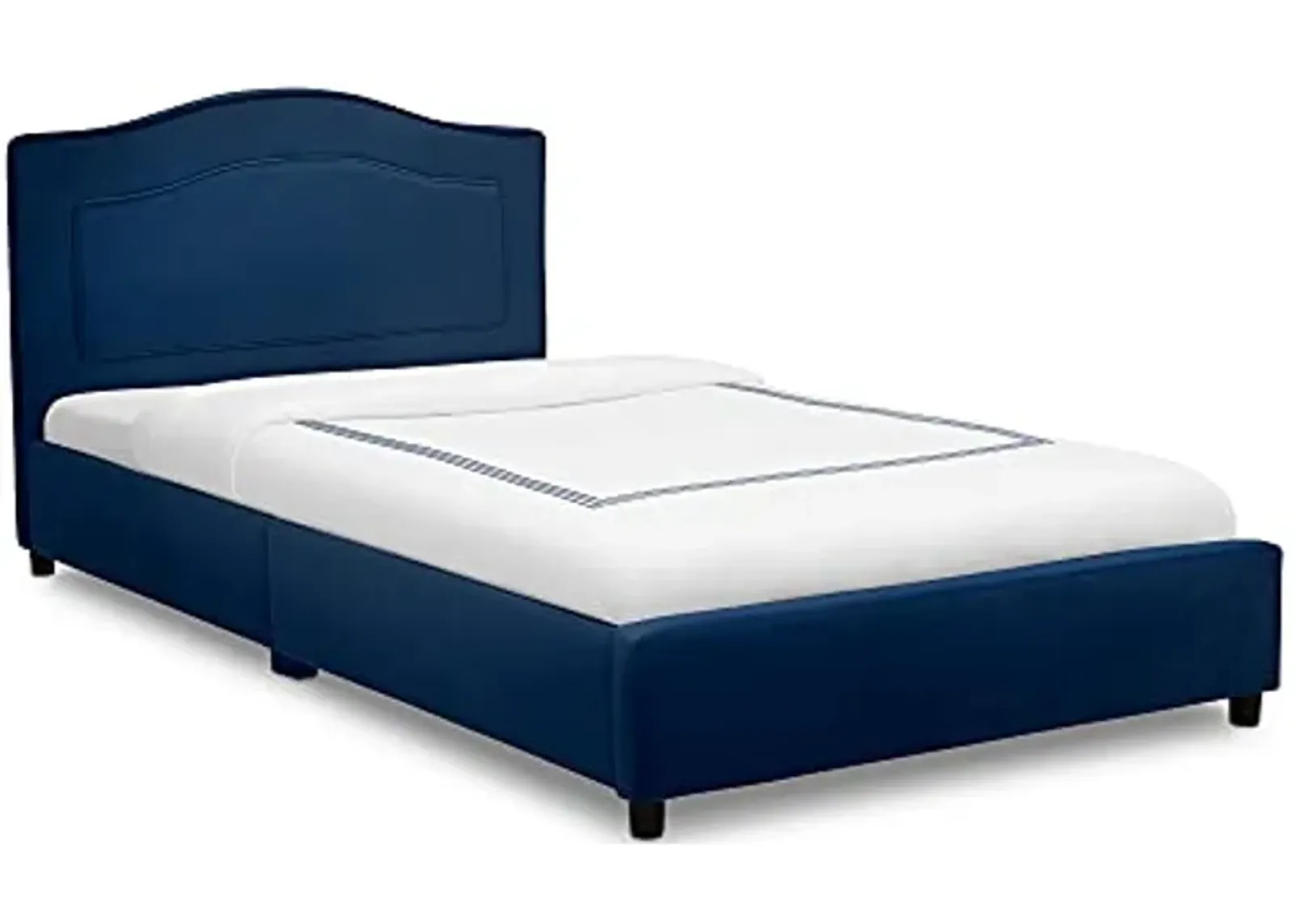 Delta Children Upholstered Twin Bed, Navy Blue