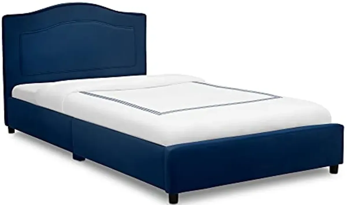 Delta Children Upholstered Twin Bed, Navy Blue