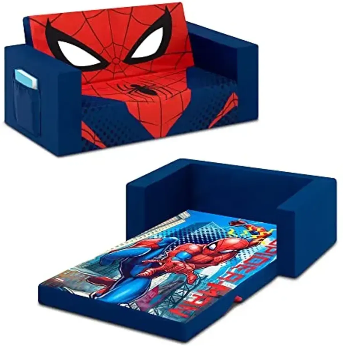 Delta Children Cozee Flip-Out Sofa, Spider-Man