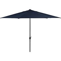 Hanover Montclair 11' Market Outdoor Umbrella, All-Weather, Crank Lever, MCLRUMB11-NVY