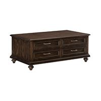 Lexicon Mealla 4-Drawer Cocktail Table, 48" x 28", Charcoal