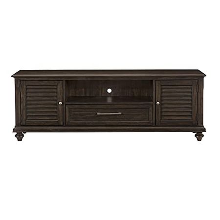 Lexicon Mealla 2-Door TV Stand, 72" W, Charcoal